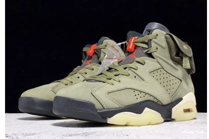 Hyperoad - TRAVIS SCOTT OLIVE MEDIUM JORDAN AIR 6 0929